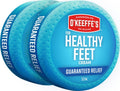 O'Keeffe's for Healthy Feet Foot Cream - 3.2 oz Jar (2 Pack) - Guaranteed Relief for Extremely Cracked, Dry Feet, Repairing Skincare, Instantly Boosts and Retains Moisture Levels