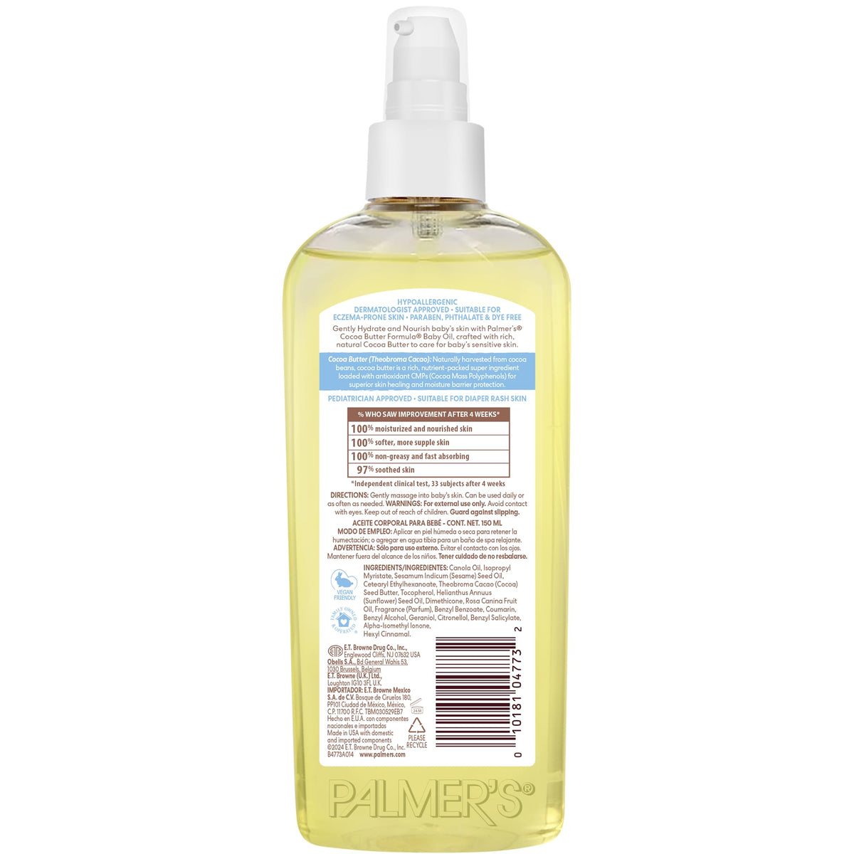 Palmer's Cocoa Butter Formula Nourishing Baby Oil with Vitamin E (5.1 Oz)