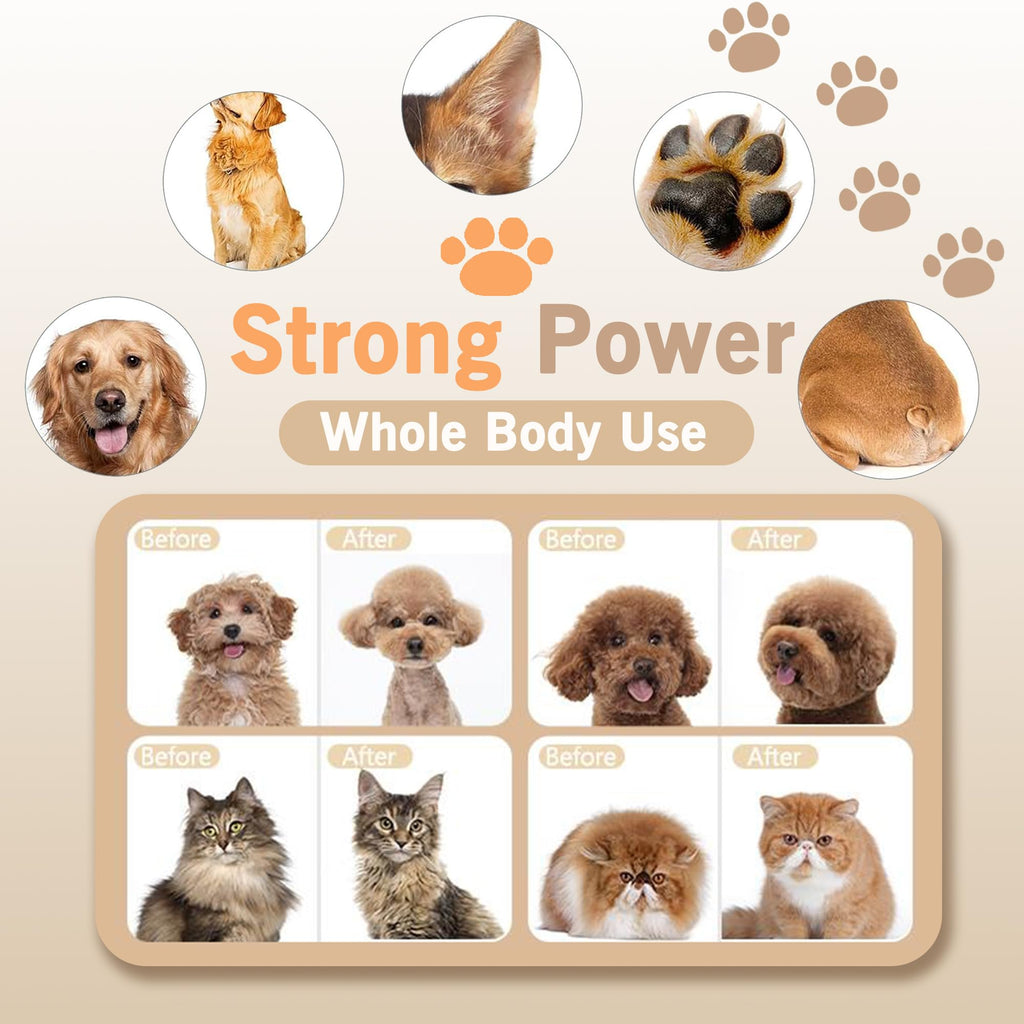 Gooad Dog Clippers Grooming Kit and Trimmer for Small and Large Dogs Cats
