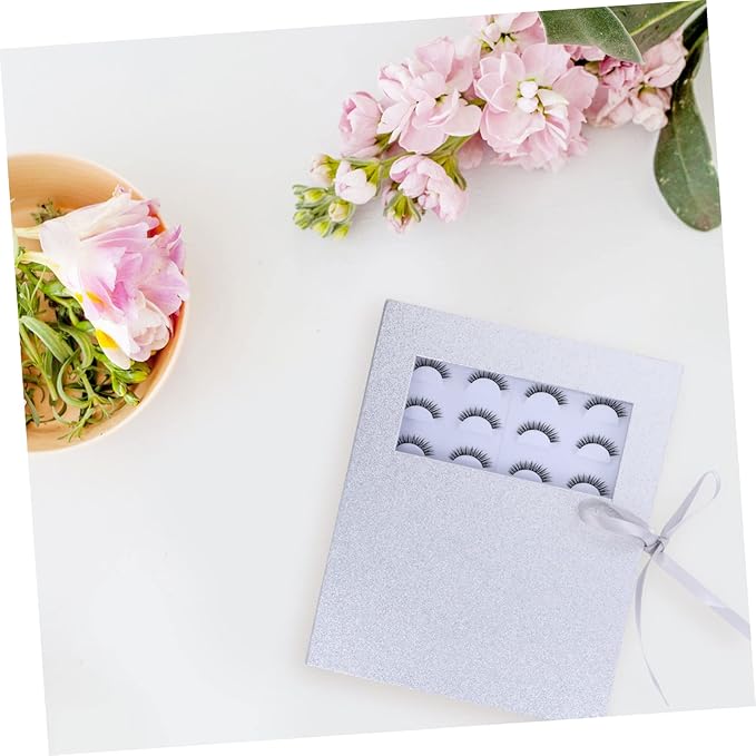 SHERCHPRY Empty Eyelash Organizer Box with Tray Lightweight and Durable False Eyelash Storage Case with Transparent Window for Easy Viewing for Travel Office and Gatherings Capacity