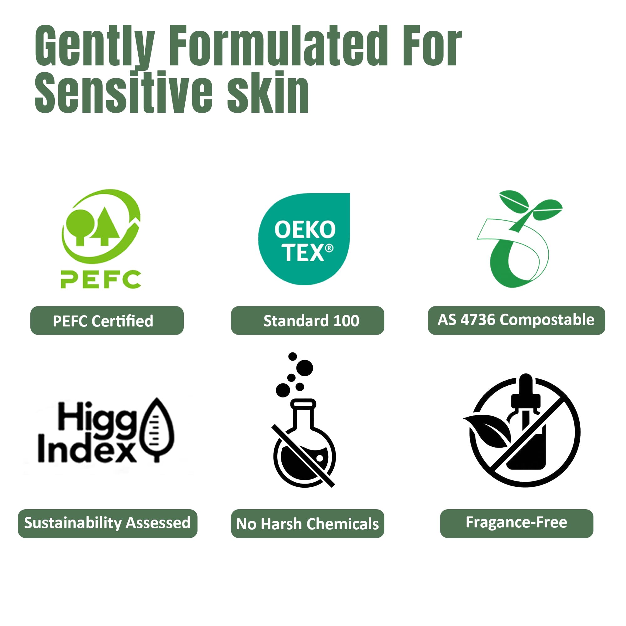 Ourmed Life Disposable Face Towels, 12 x 10 Inch Extra Large Biodegradable Facial Towels, Dual-Sided Pearl Texture Lint-Free Dry Wipes for Sensitive Skin, Makeup Removal, Cleansing & Skincare, 50 Ct
