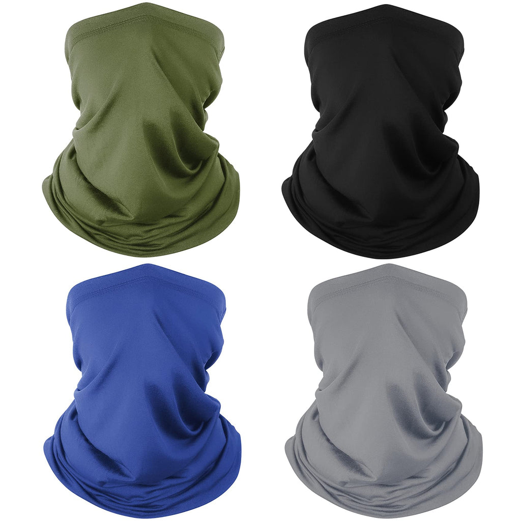 Finvizo Neck Gaiter Face Mask: 4 Pack Cooling UV Protection Breathable