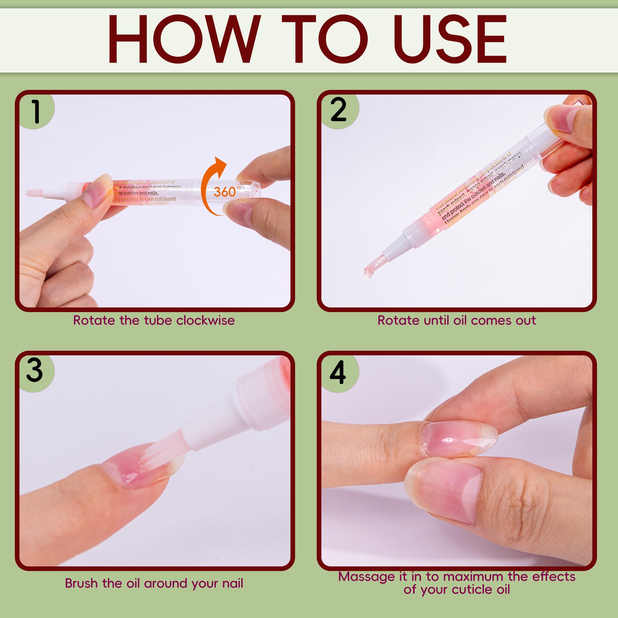 3PCS Cuticle Oil for Nails,Cuticle Oil Pen for Nail Care, Nail Cuticle Oil with Nail File,Cuticle Softener for Damaged Nails,Cuticle Kit for Natural Nails,Nail Oil Pen for after Manicure(Mixed Scents)