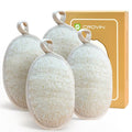 CROVIN Natural Loofah Exfoliating Body Scrubber, Shower Loofah Sponge Pack