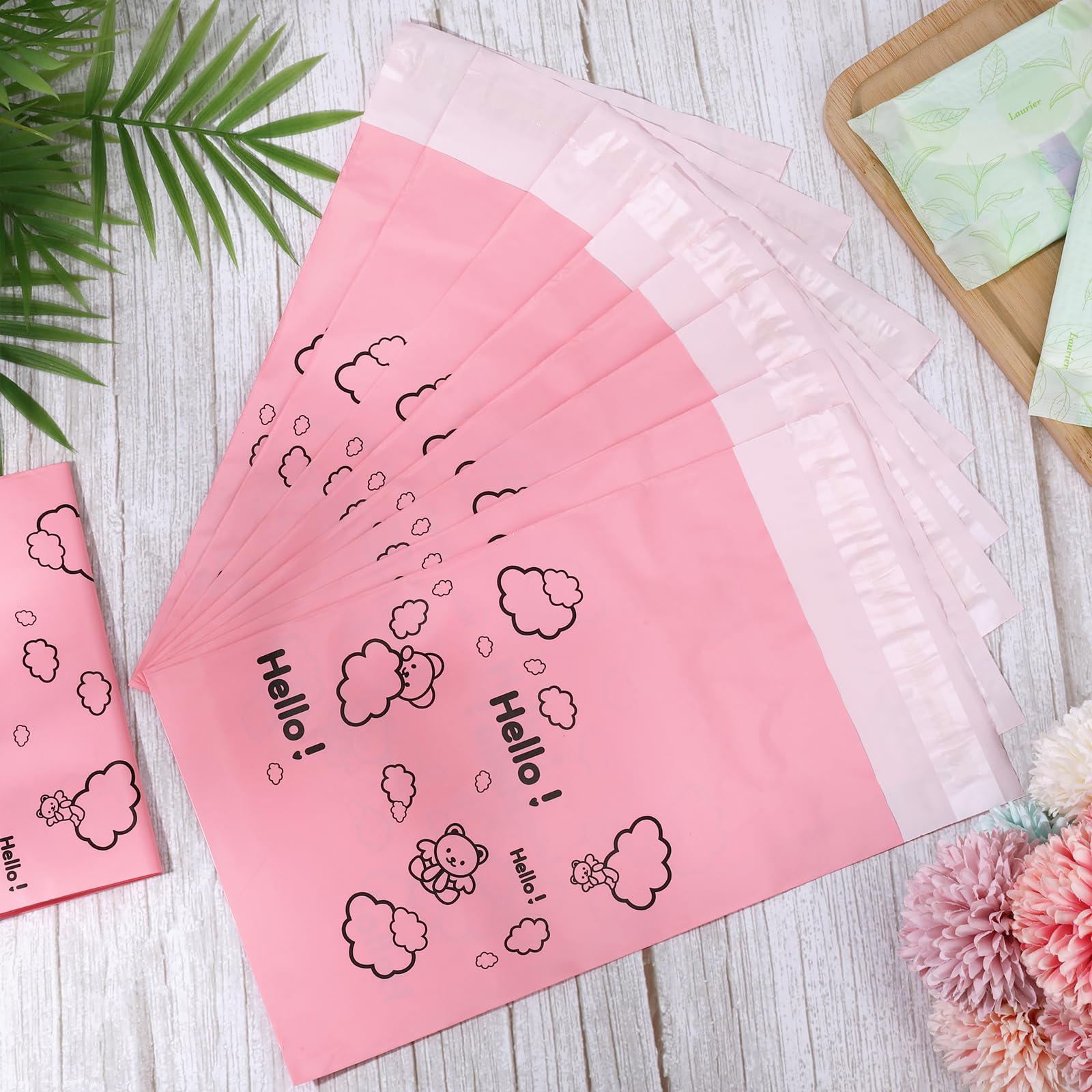 100 Pcs Pink Sanitary Napkin Disposal Bags for Pads Privacy Protection