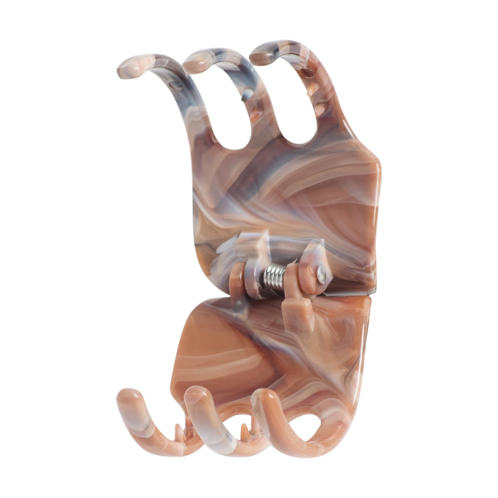 Goody Classic Claw Hair Clips - 6-Count, Clear, Brown and Black - 1/2 Claw Will Gently Keep Hair Secured In Place with a Long Lasting Hold, color may vary