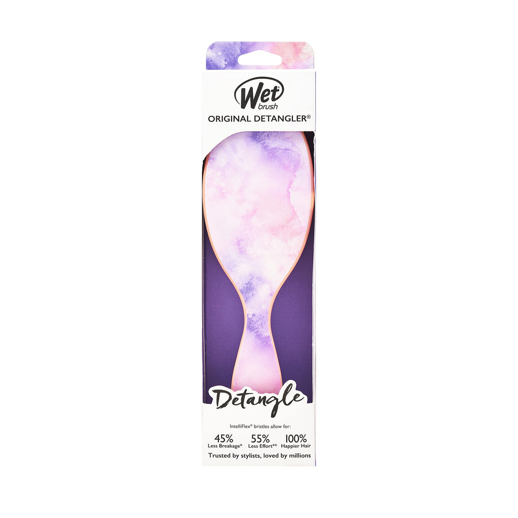Wet Brush Original Detangler Hair Brush, Color Wash, Watermark, Ultra-Soft IntelliFlex Bristles - Detangling Hairbrush Glides Through Tangles For Wet, Dry & Damaged Hair, Women & Men