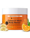 Tree To Tub Citrus Cocoa Shea Body Butter, Hydrating, Dry Skin, 6.7 Fl Oz