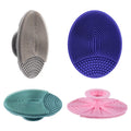 Soft Silicone Facial Cleansing Scrubber Hygienic Face Brush, Pack of 4