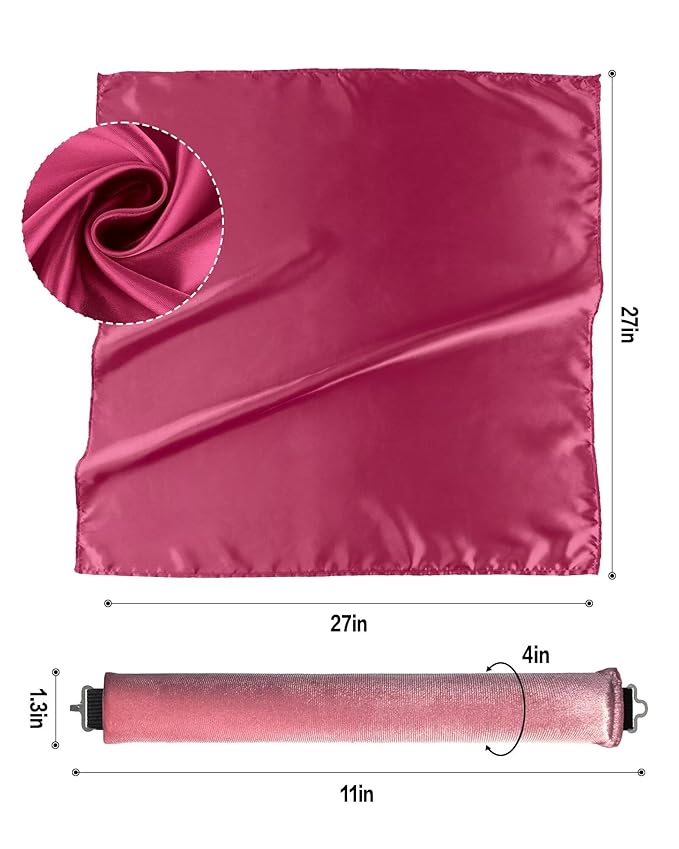 Seritant Heatless Curls Overnight with Satin Head Scarf, Velvet Hair Rollers for Blowout Look, No Heat Curling Rod for Long Thick Hair, Soft Sleep In Flexi Rods - 4PCS(6)