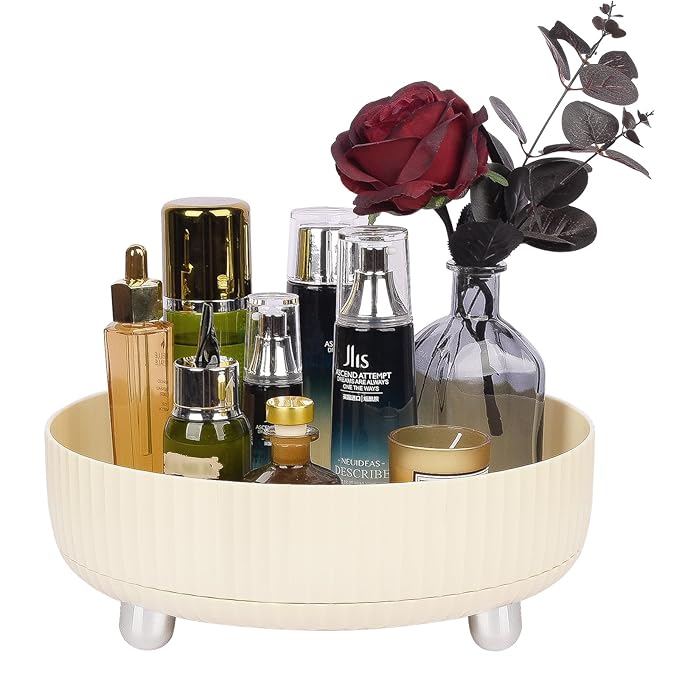 360 Rotating Makeup Perfume Organizer Skincare Tray