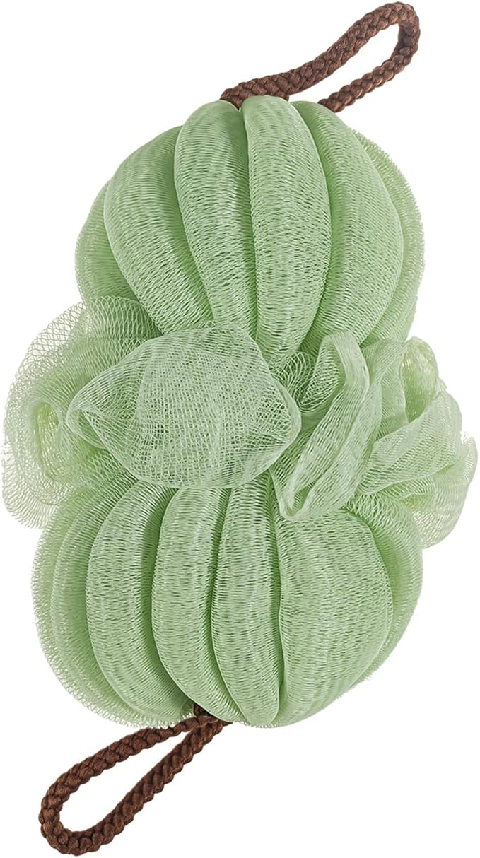 GXBTOPGO Large 85g Green Bath Loofah Sponge Loofa Luffas Shower Puff Pouf Ball Exfoliating Body Back Scrubber for Men&Women