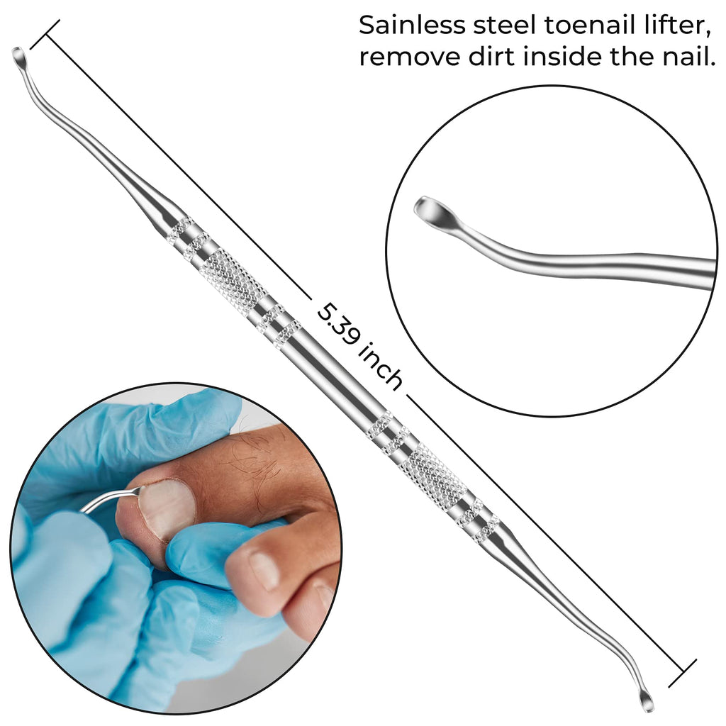 Ingrown Toenail Tool Ingrown Toenaill Clippers (9PCS), Professional Toe Nail Clipper Set for Ingrown & Thick Nail, Stainless Steel Ingrown Toenail Kit