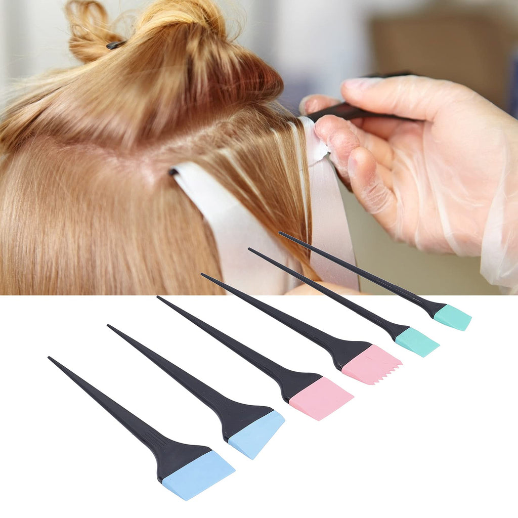 ZJchao Hair Dye Applicator Brushes, 6pcs Silicone Hair Dye Brush Soft Hair Coloring Kit for Home Barber Shop Salon Hair Bleach Tinting Diy Tool Hair Treatments Coloring Brush Set Hair