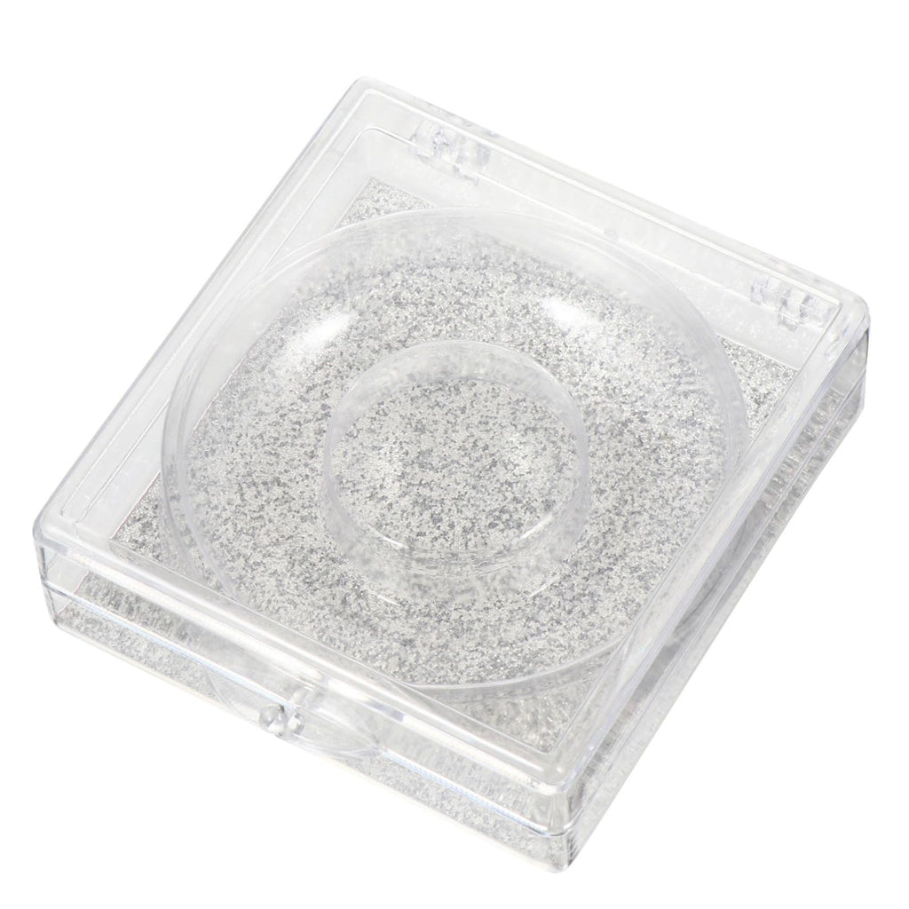 WOONEKY 6pcs Transparent False Eyelash Storage Box Compact Organizer for Packing and Travel Beauty Salons and Personal Use