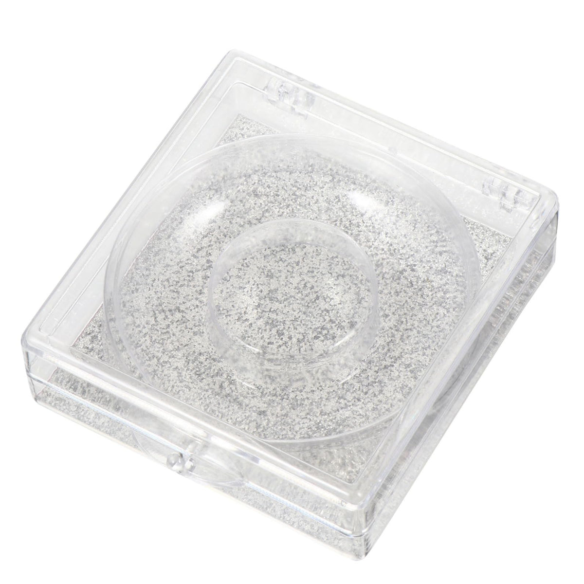 WOONEKY 6pcs Transparent False Eyelash Storage Box Compact Organizer for Packing and Travel Beauty Salons and Personal Use