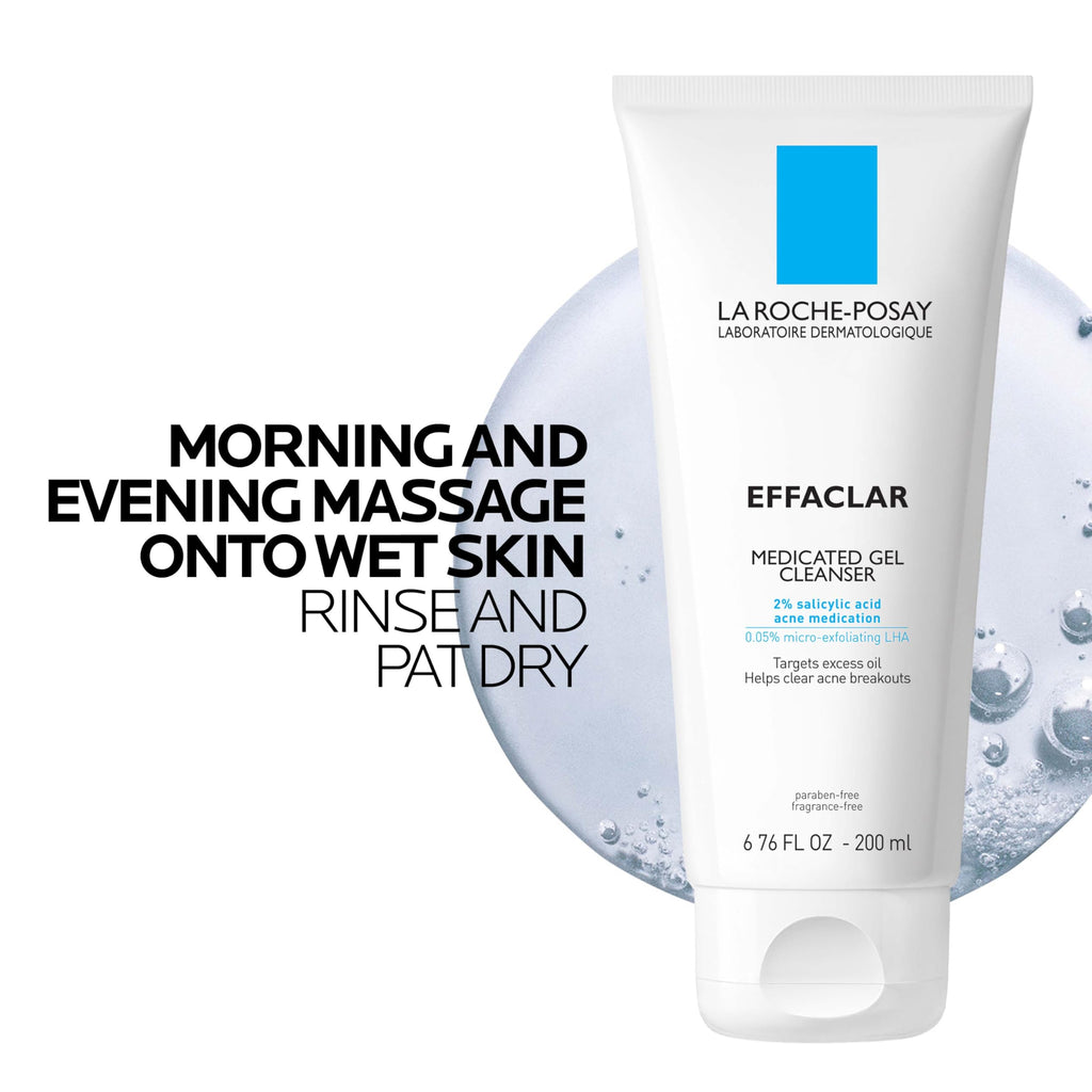 La Roche-Posay Effaclar Medicated Acne Face Wash with Salicylic Acid, 1.7oz