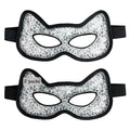 CONBELLA Cooling & Heating Eye Mask - Hot/Cold Use for Puffy Eyes, Headaches, Migraines, Sinus & Dark Circles (2 Packs Black)