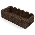 Toilet Paper Storage Basket Bathroom Counter Organizer Wicker Baskets for Organizing Cute Basket for Bedroom Nursery Room Kitchen Bathroom Decor -Dark Brown