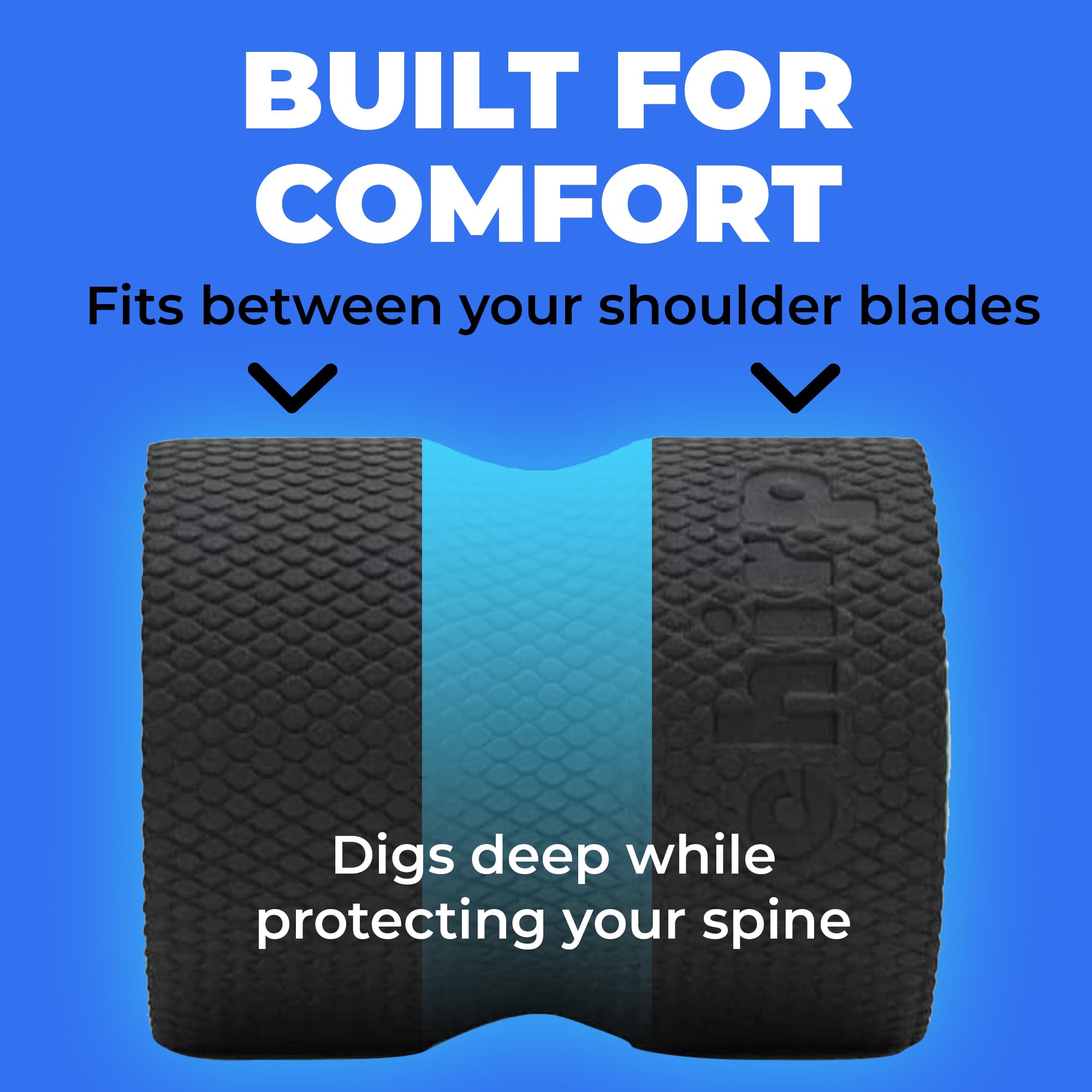 Chirp Wheel+ Foam Roller, Back & Neck Pain Relief, Mint 4-Inch