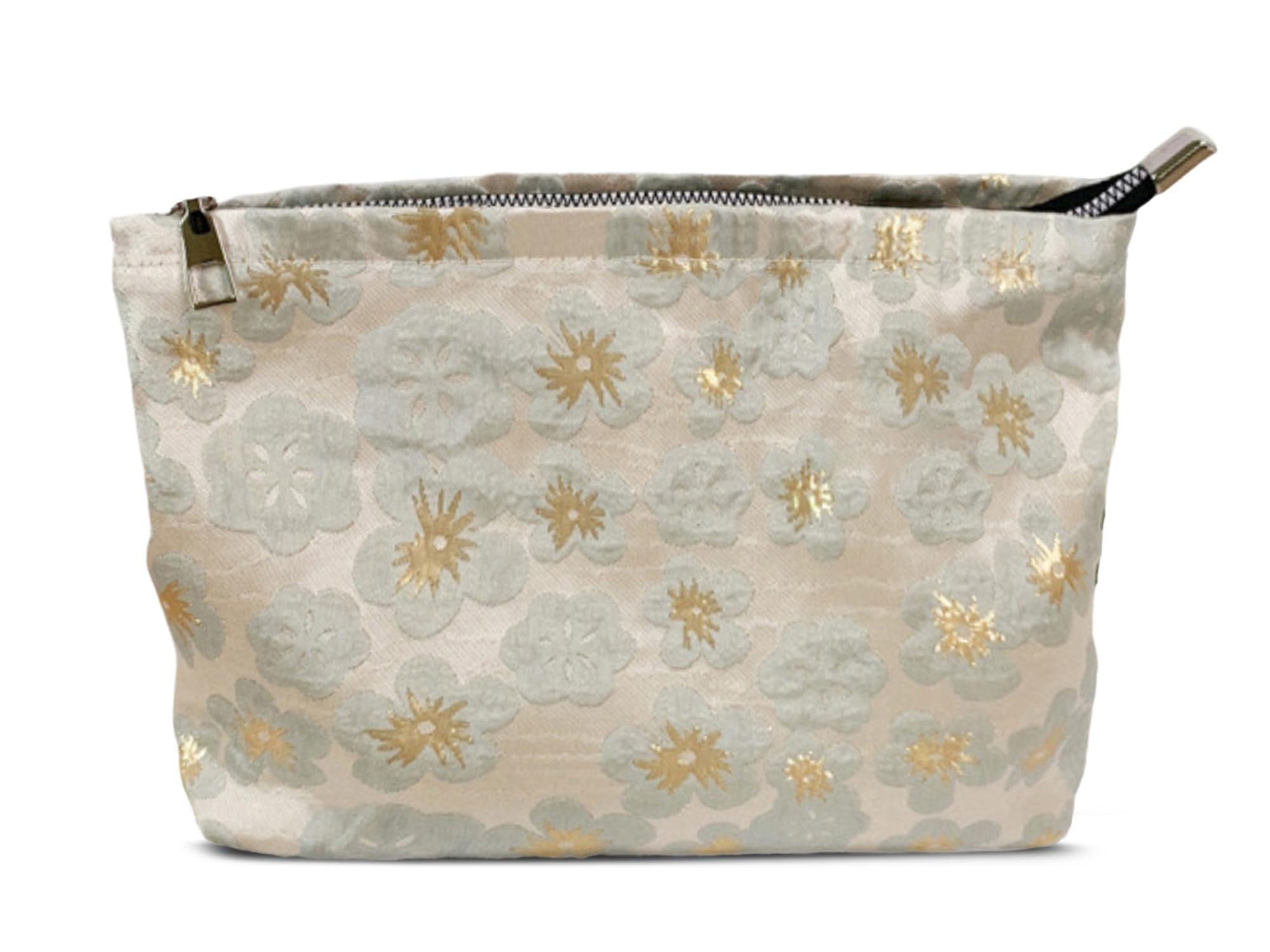 HAPPYHEIDI Large Makeup Bag Travel Cosmetic Pouch, Green Gingham