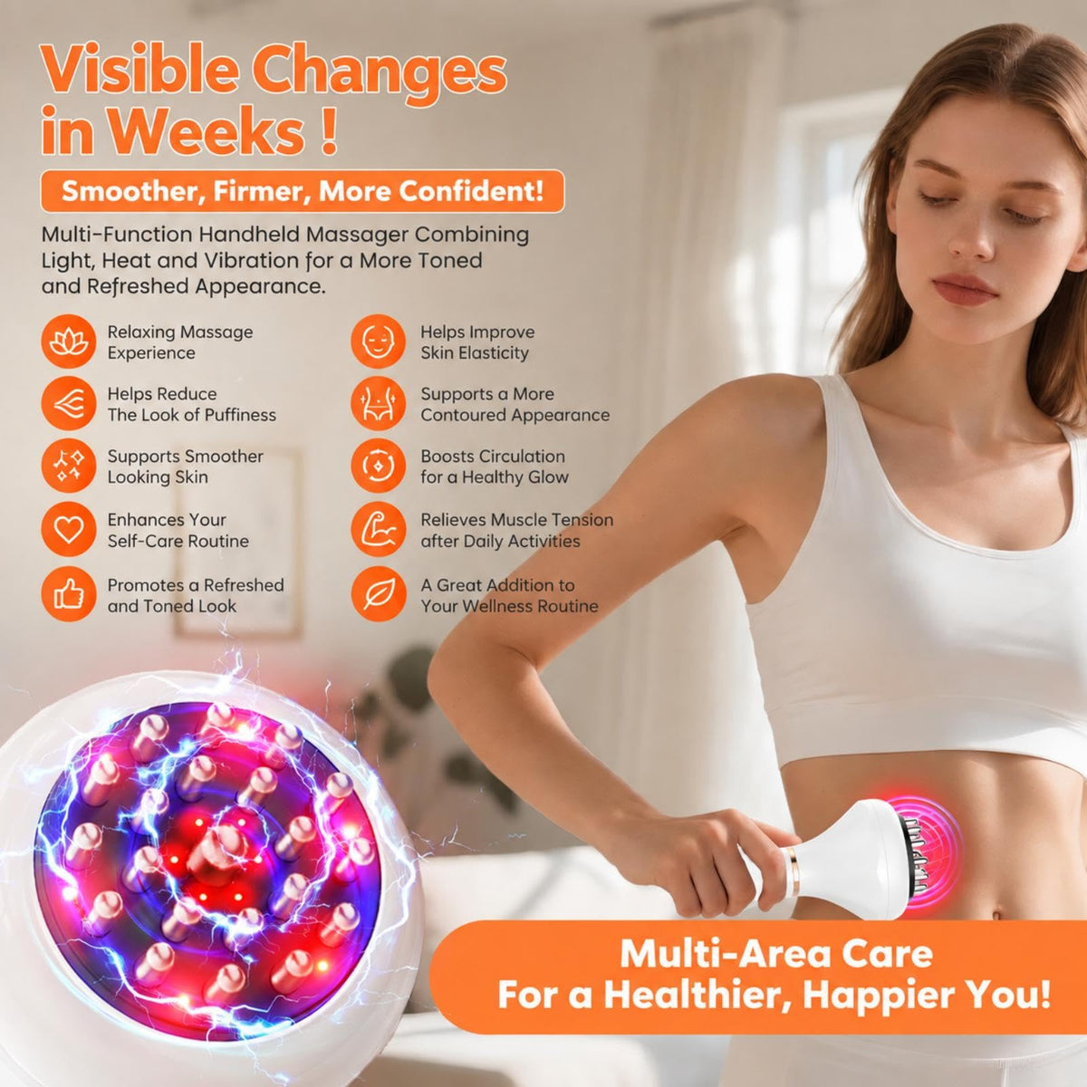 NENRENT Lymphatic Drainage Massager Tool, Body Sculpting Massage