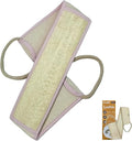 HVB Natural Loofah Back Scrubber for Shower, Exfoliating Natural Loofah Back Scrubber, Unisex, Deep Cleanses the Back and Revitalizes Skin – Pack of 2 (1 Box)