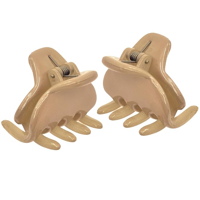 Camila Paris CP3660 French Hair Clip for Women, Small 1 inch Set of 2 Girls Hair Claw Clips Jaw Fashion Durable and Styling Hair Accessories for Women, Strong Hold No Slip Grip, Made in France