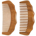 Moreinday 2 Pack Wooden Comb, Hair Combs for Women, Beard Comb for Men