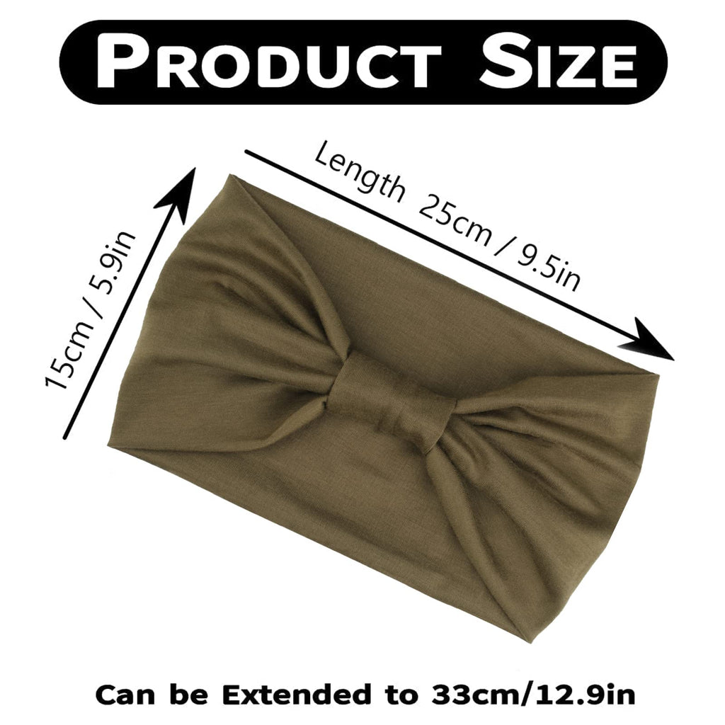 Kachanaa 4 Pack Wide Non-Slip Boho Women's Headband
