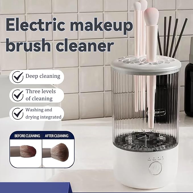 BomCot Electric Makeup Brush Cleaning Machine, Automatic Makeup Brushes Cleaner Suitable for Various Makeup Brushes & Tools