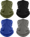 ROXUN Neck Gaiter, 4 Pack Summer Cooling Breathable Face Mask for Outdoors