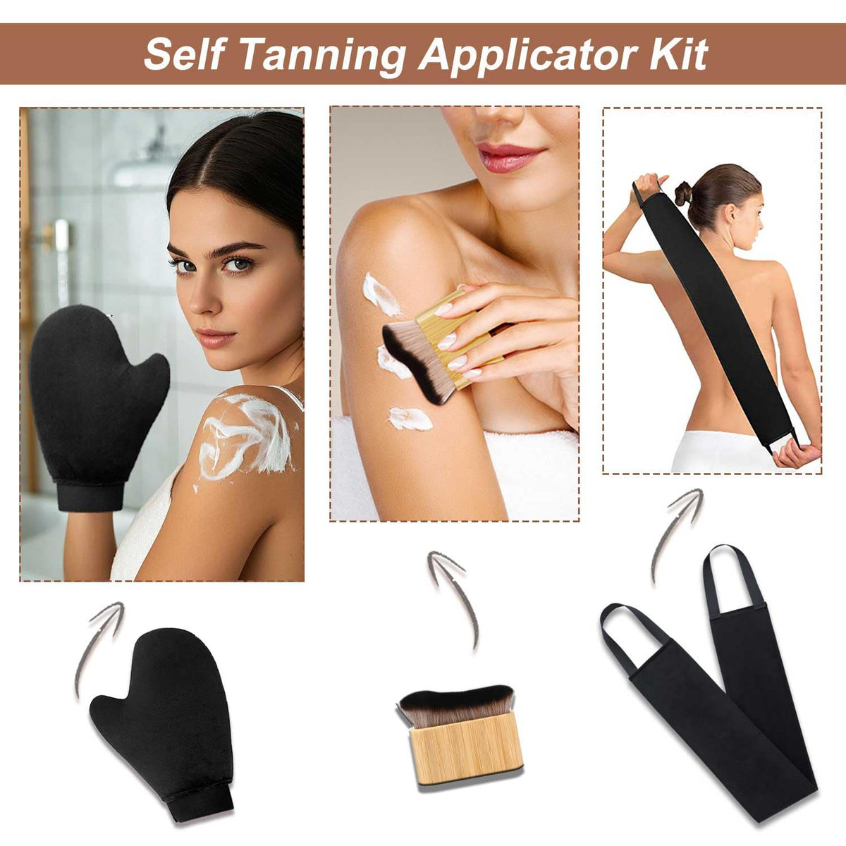 Self Tanning Mitts Self Tanner Mitt Self Tan Mitt Back Self Tanning Brush