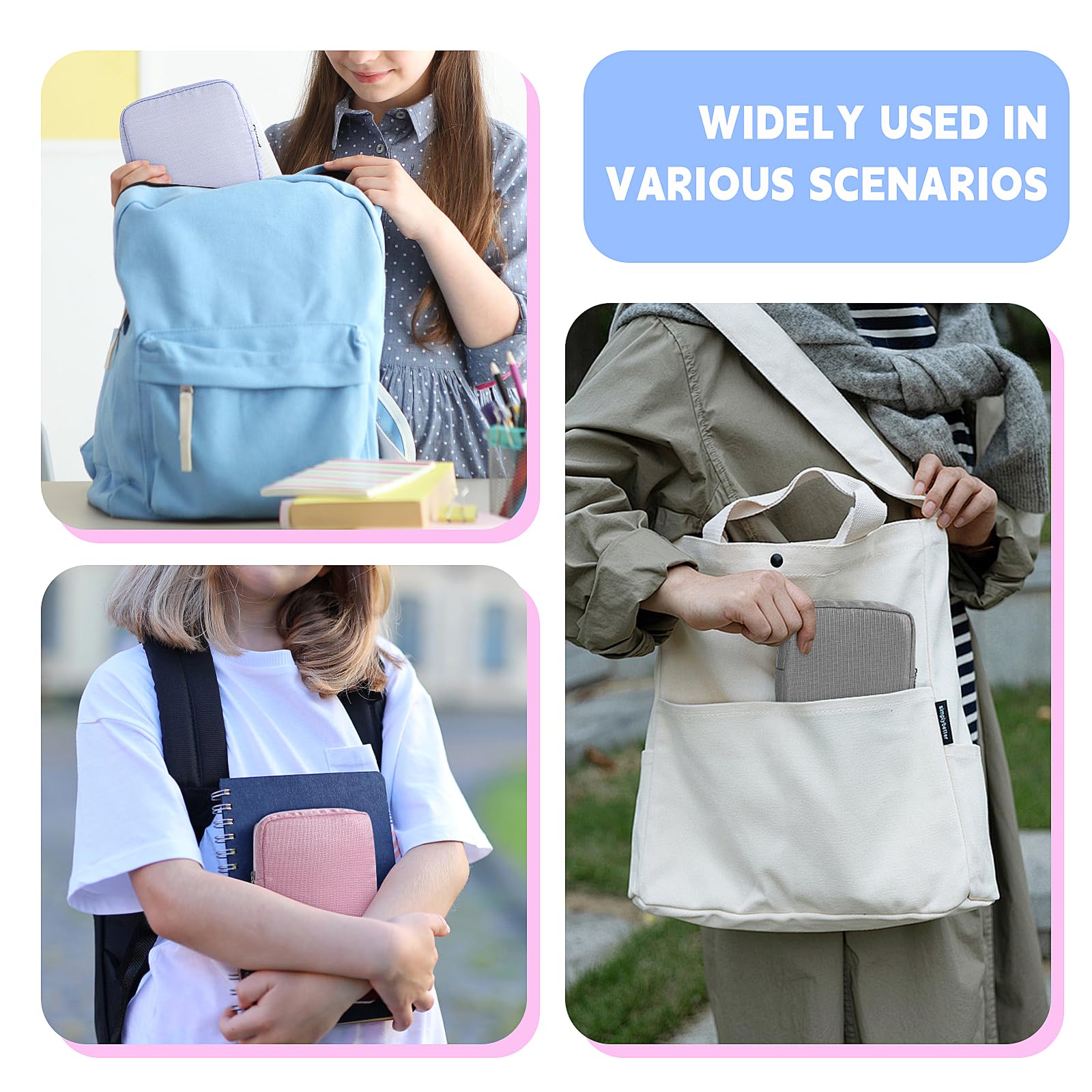 Playexen Period Bag, Sanitary Napkin Storage Bag, Period Pouches Menstrual Pad Bag Tampon Holder for Purse (Glitter-Gray)