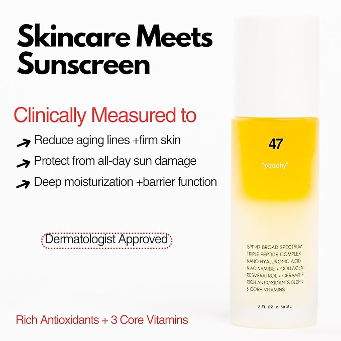 | PLUXOS 47 | SUNSCREEN + SKINCARE SPF 47 FACE MIST SPRAY (Vanilla) | SUN DEFENSE COMPLEX CARE | Apply Over Makeup, Broad Spectrum, Clear, Light, Vegan, Hydrate, Fight Acne, Anti-Aging, Cell Repair