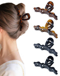 HOKEMP 4 Pack Large Claw Clips for Women Thick hair - 5.12 Inch Hair Claw Clips Non-slip Hair Clips with 360° U-Shaped Spring Strong Hold Hair Clips for Long Curly Hair (Color 1)