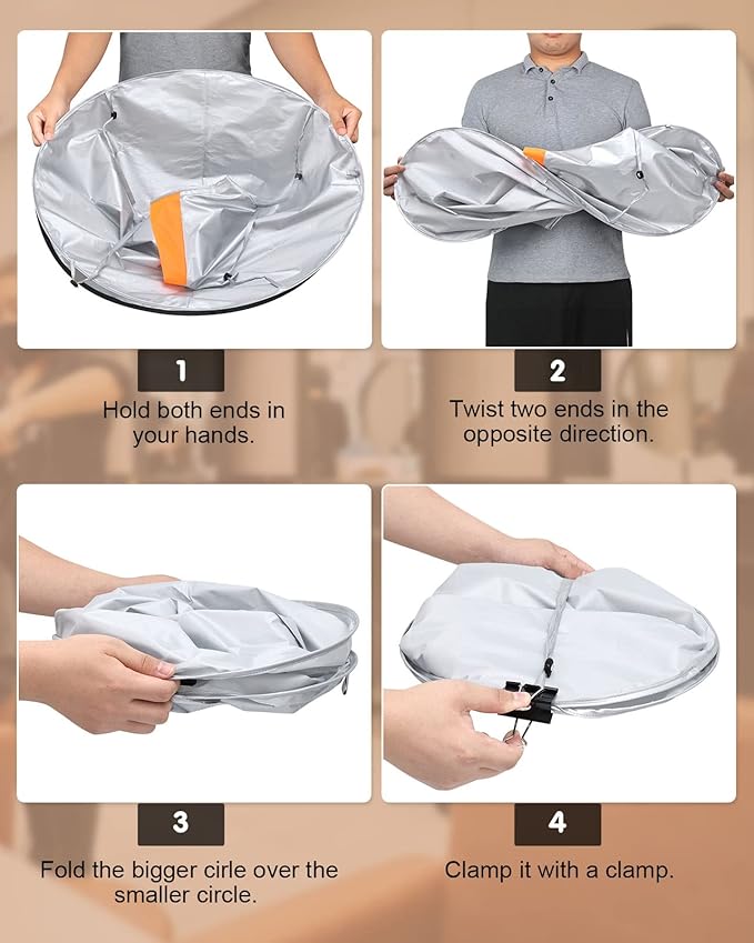 Lictin Hair Cutting Cape - Haircut Cape Umbrella with 1PCS Black Comb