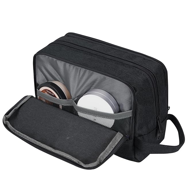 WANDF Travel Toiletry Bag for Men, Small Dopp Kit for Toiletries