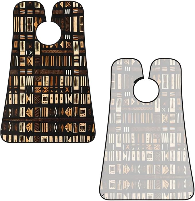 Fall Pumpkin Print Beard Bib Shaving Apron, Beard Hair Trimming Cape Gift For Dad