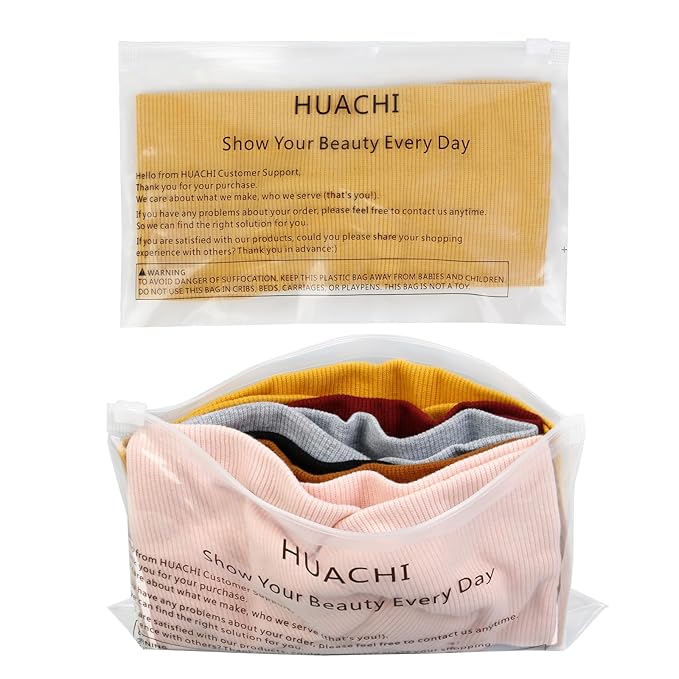 Huachi Turban Headbands for Women Trendy, Wide Women Head Bands, Fall Fashion Must Haves Thick Boho Stretchy Hair Bands Non Slip for Girls Yoga Workout Fashion Hair Accessories, Solid Color