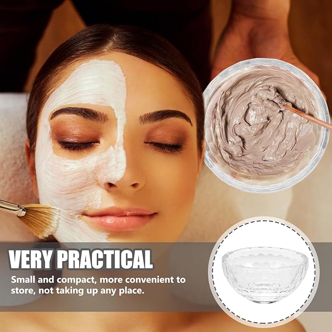 Essential Oils Bowl Clear Bowl Skincare Mask Mixing Spa Oil Aroma Salon Mask for Home Facial Mixing Essential s Container for Home