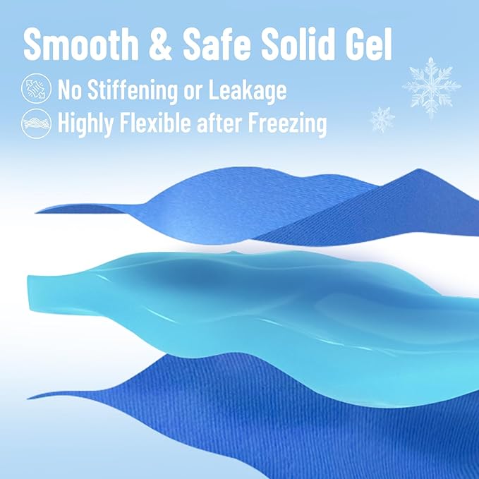 Cooling Eye Mask for Puffy Eyes, Ice Eye Pack After Surgery Relief - Reuable Cold Compress for Dry Eye - Comfortable Perfect Fit Gel Sleep Mask, Deep Blue of 3D