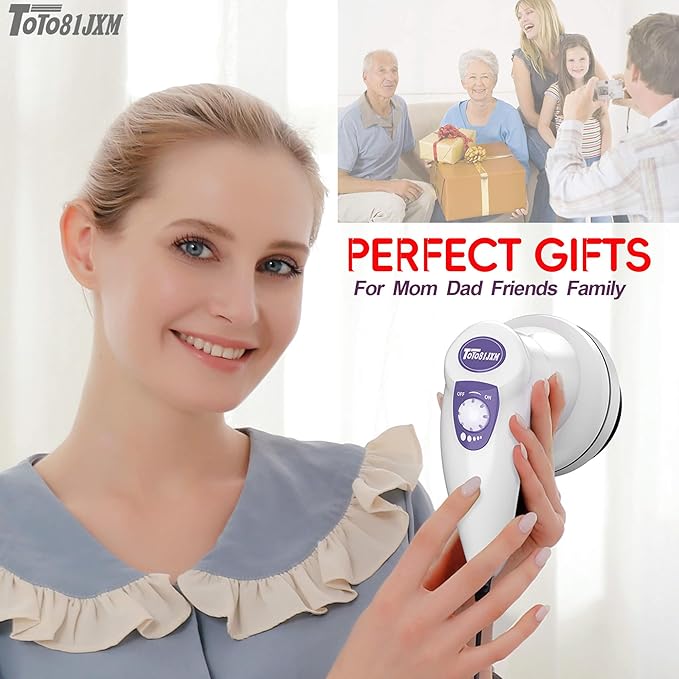 TOTO81JXM Electric Cellulite Massager – Body Sculpting Machine with 8 Massage Heads, Lymphatic Drainage & Skin Tightening for Belly Stomach Leg, Lipo Roller Massager After Surgery, Adjustable Speed.