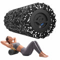 FITINDEX Vibrating Foam Roller for Muscle Deep Tissue, Back Pain Relief, Leg Foot Neck Massager, Exercise, Pilates, Muscle Recovery, Physical Therapy, 4-Speed, Rechargeable, Black
