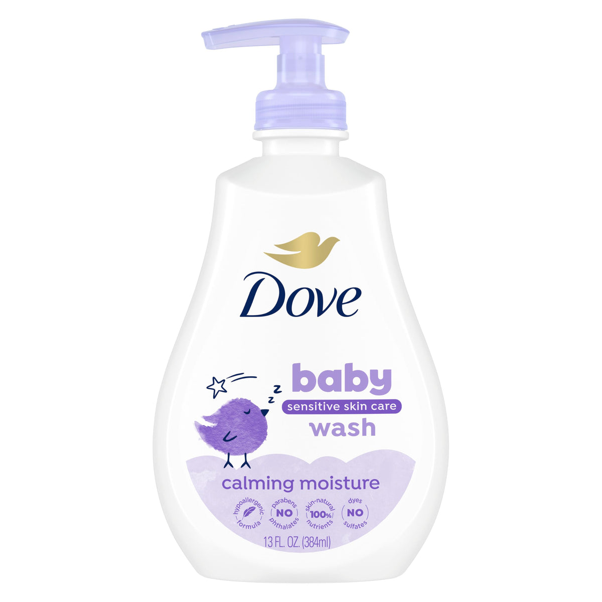 Baby Dove Sensitive Skin Care Baby Wash Calming Moisture 13 oz