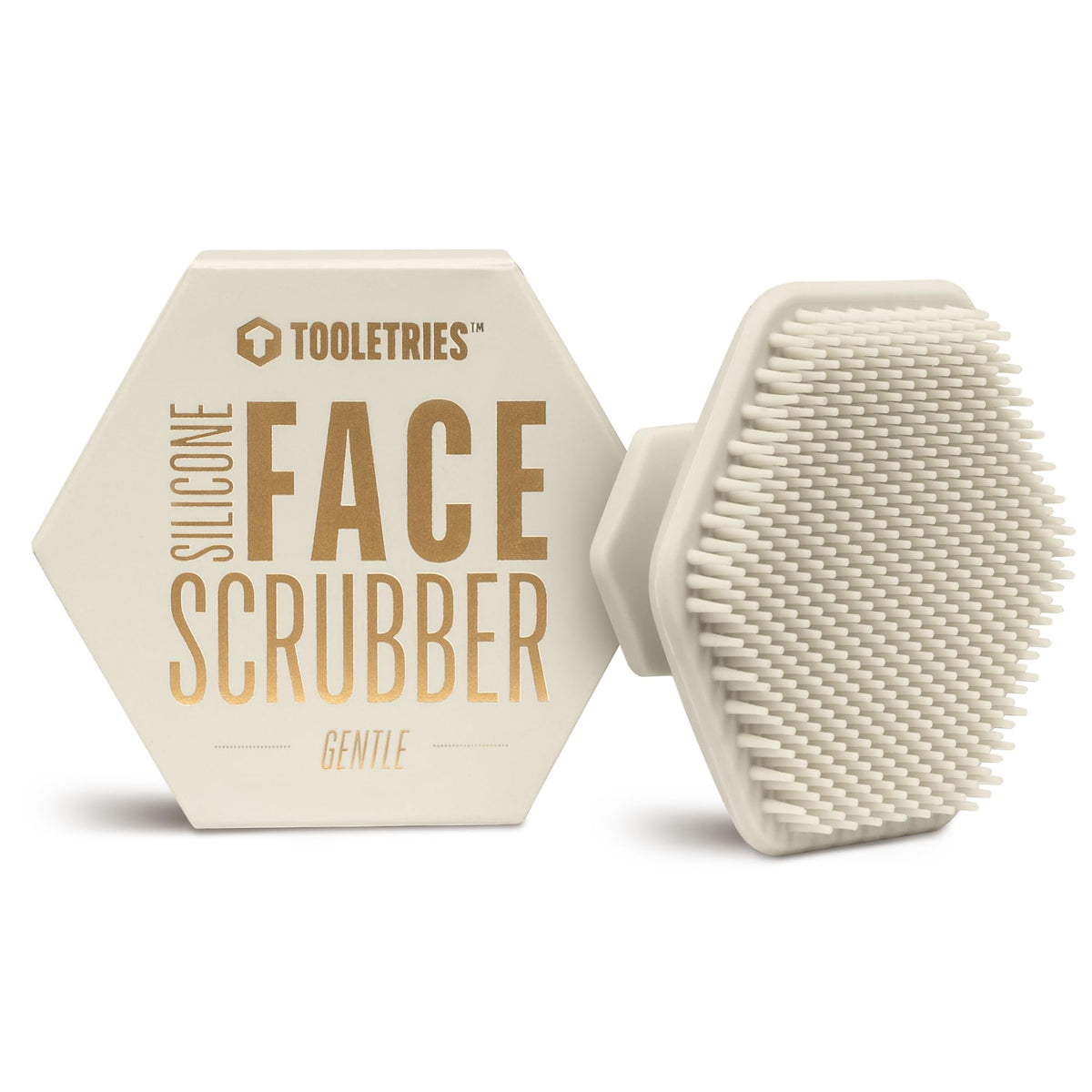 TOOLETRIES Silicone Face Scrubber, Facial Cleansing Brush - Sand