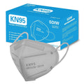 SDIW 100PCS KN95 Black Face Masks,5-Ply Breathable Cup Dust Masks for Adult