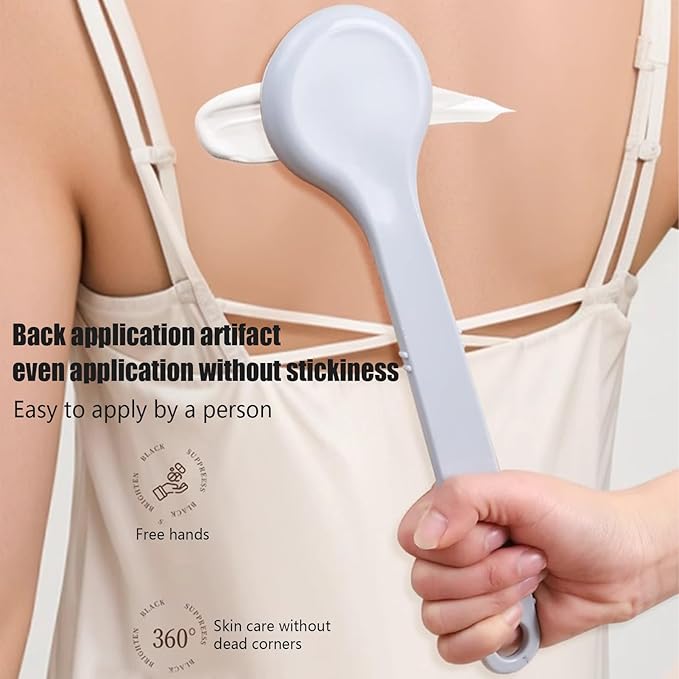 Back Applicator for Lotion - Body Oil Applicator Tool |Back Ointment Spreader, Body Balm Handle Tool, Anti-Slip Grip Moisturizing Oils Apply Tool for Athletes Teens Boys Youth Women Elderly