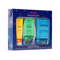 Amopé Pampering Kit - Contains Charcoal Foot Scrub, Tea Tree Foot Scrub, Epsom Salt Foot Scrub, Invigorating Foot Soak, Tired Leg & Foot Rejuvenator, Foot & Leg Scrubber and Luxury Storage Bag