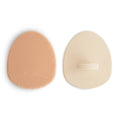 mushie Baby Bath Cradle Cap Brush | Soft Silicone Bristles for Dry Skin, Eczema, & Cradle Cap Treatment | 2-Pack (Blush/Shifting Sand)